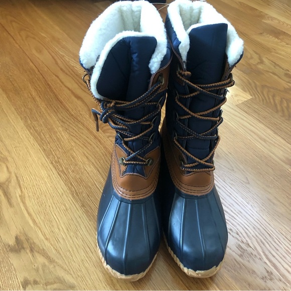 Lands’ End Duck Snow Waterproof Boots Size 7 - Picture 1 of 10